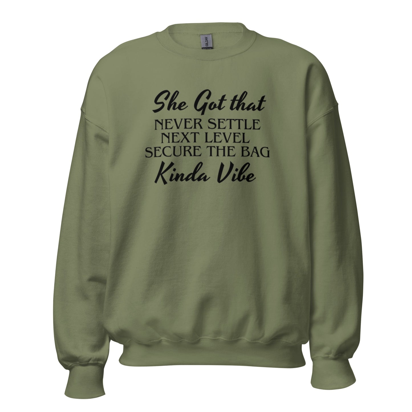 She's Got That Next Level Vibe Unisex Sweatshirt (For a Slim Fit Order a Size Down) - Catch This Tea Shirt