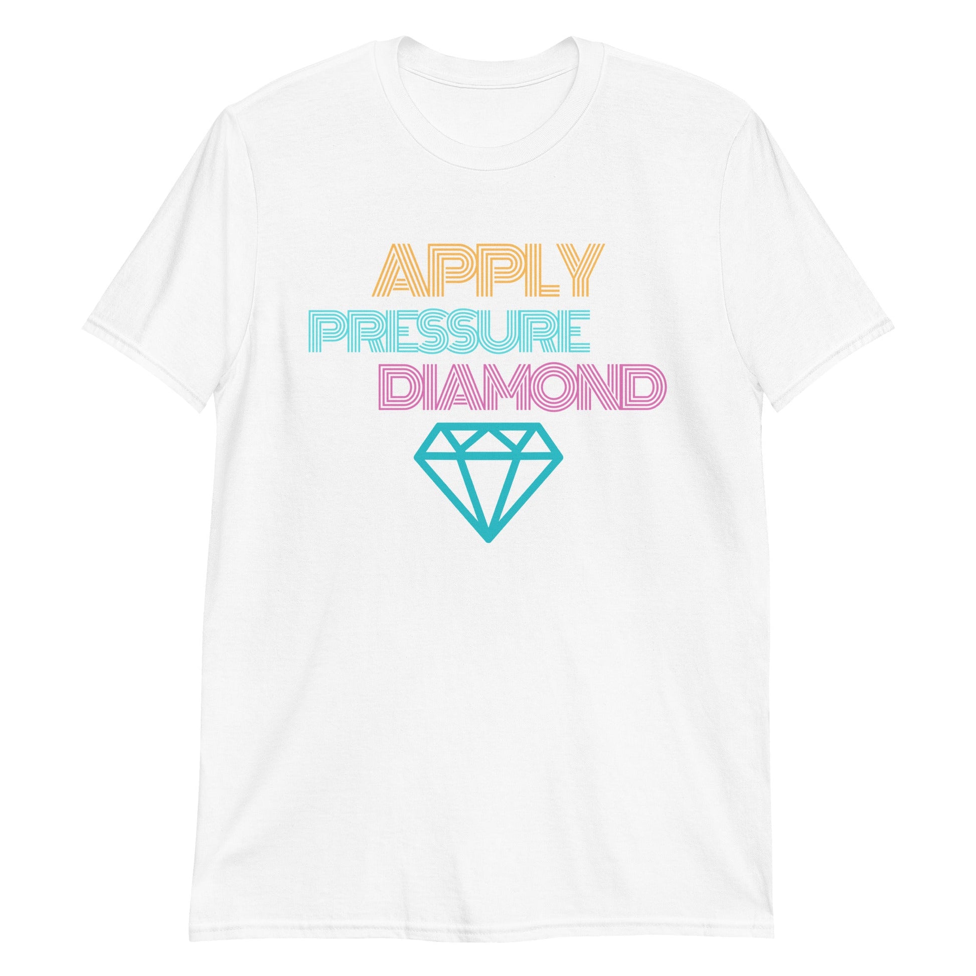 Apply Pressure Diamond Short-Sleeve Unisex T-Shirt (For a Slim Fit Order a Size Down) - Catch This Tea Shirts