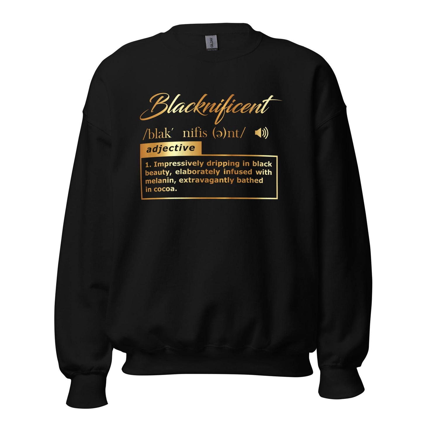 Blacknificent Short-Sleeve Unisex Sweater (For a Slim Fit Order a Size Down) - Catch This Tea Shirts