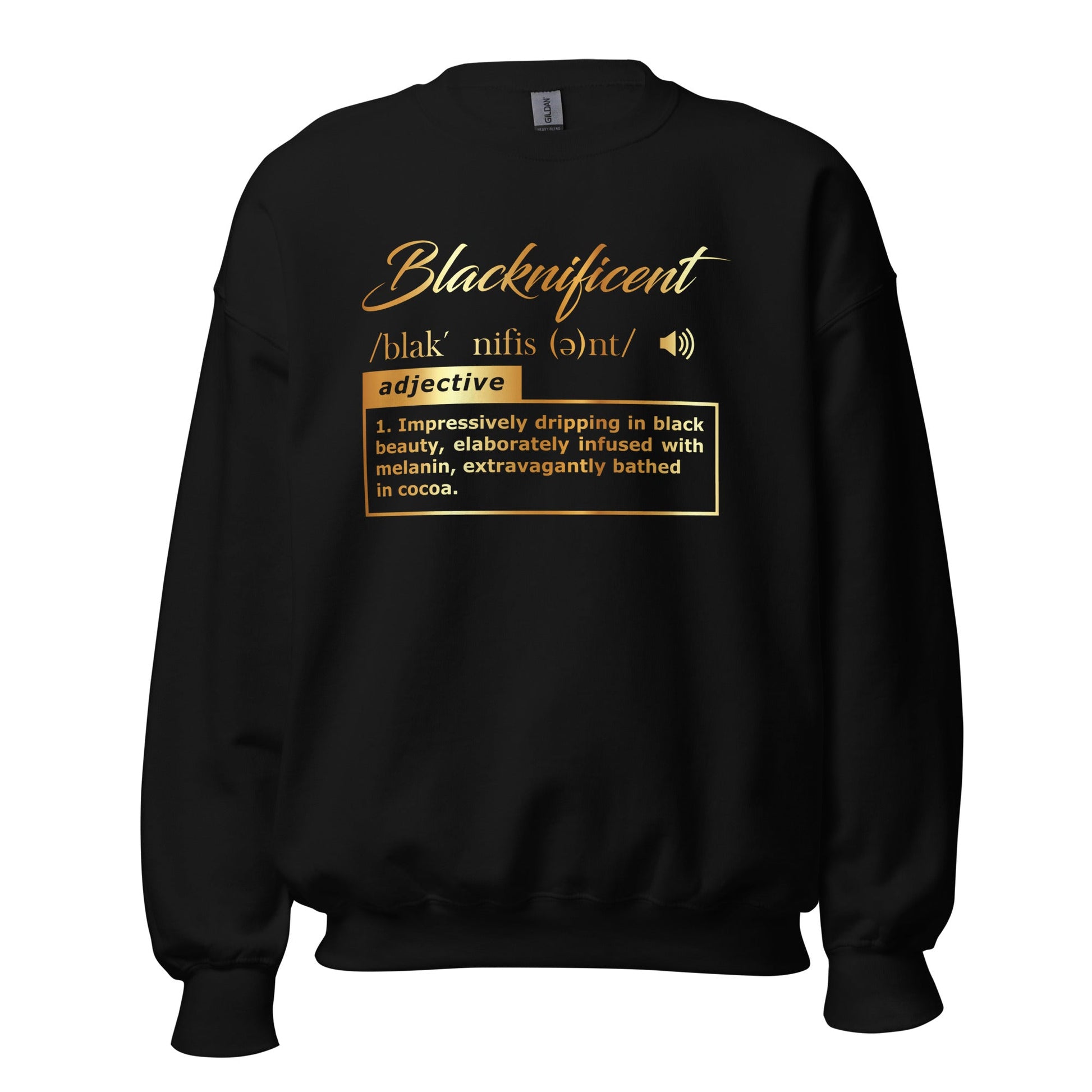 Blacknificent Short-Sleeve Unisex Sweater (For a Slim Fit Order a Size Down) - Catch This Tea Shirts