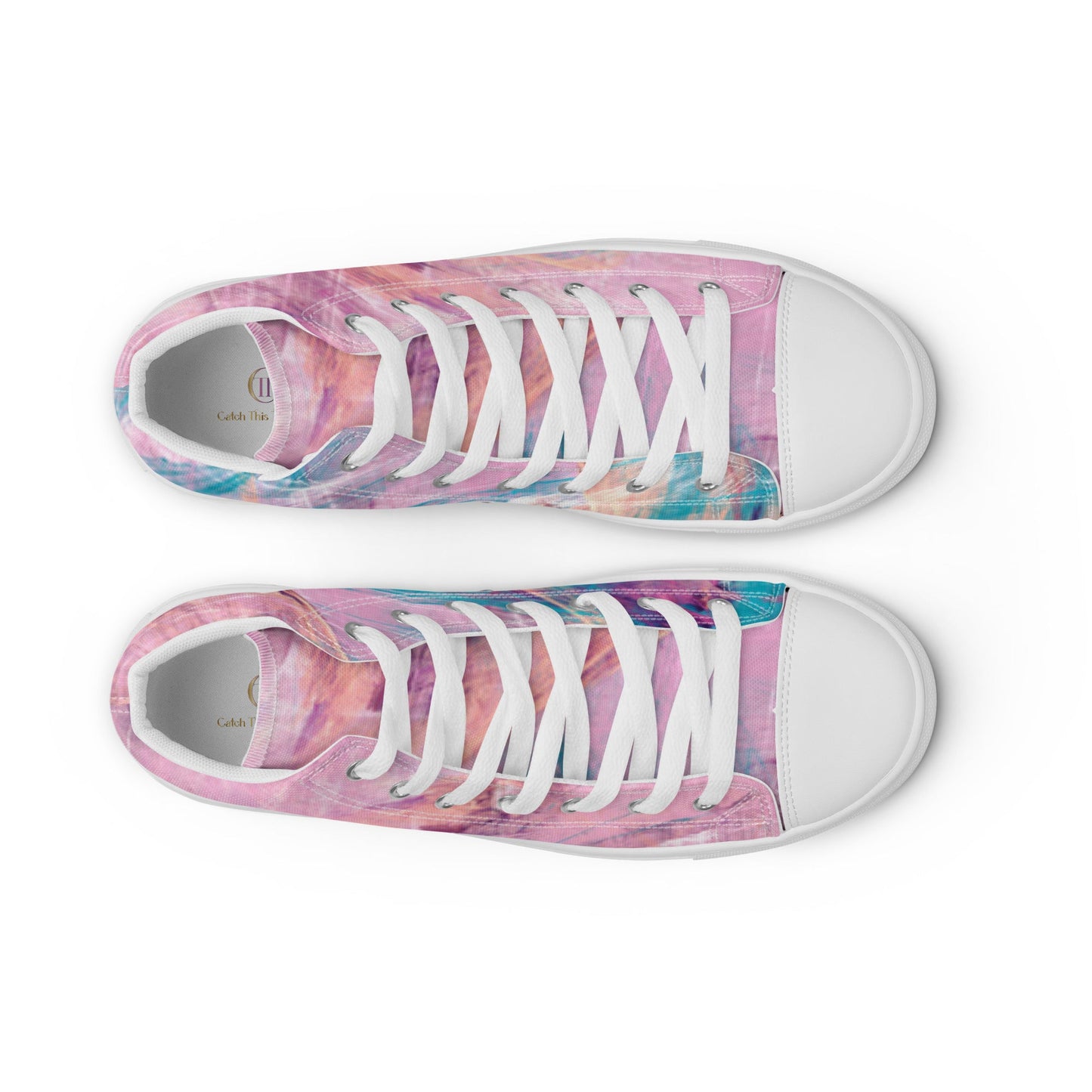 Cotton Candy Women’s high top canvas shoes - Catch This Tea Shirts
