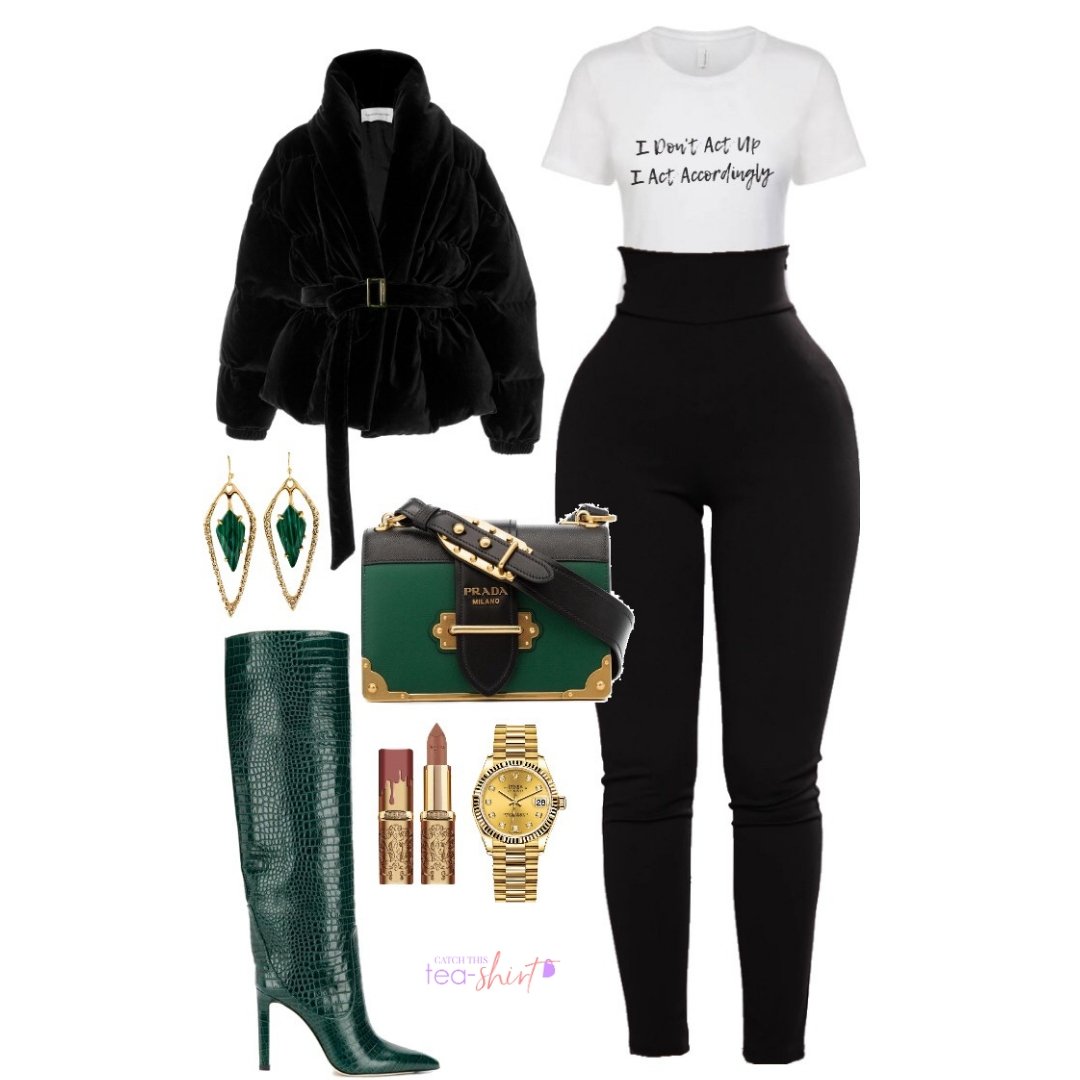 I Don't Act Up I Act Accordingly (For A Slim Fit Order A Size Down) - Catch This Tea Shirts