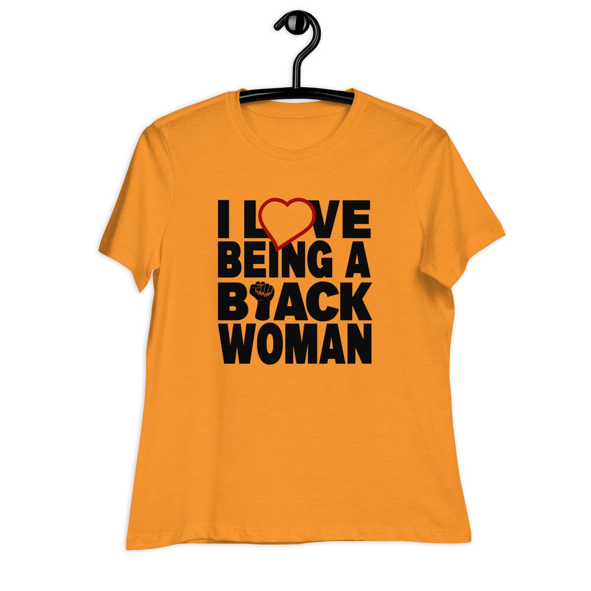 I Love Being A Black Woman | Women's Relaxed T-Shirt - Catch This Tea Shirts