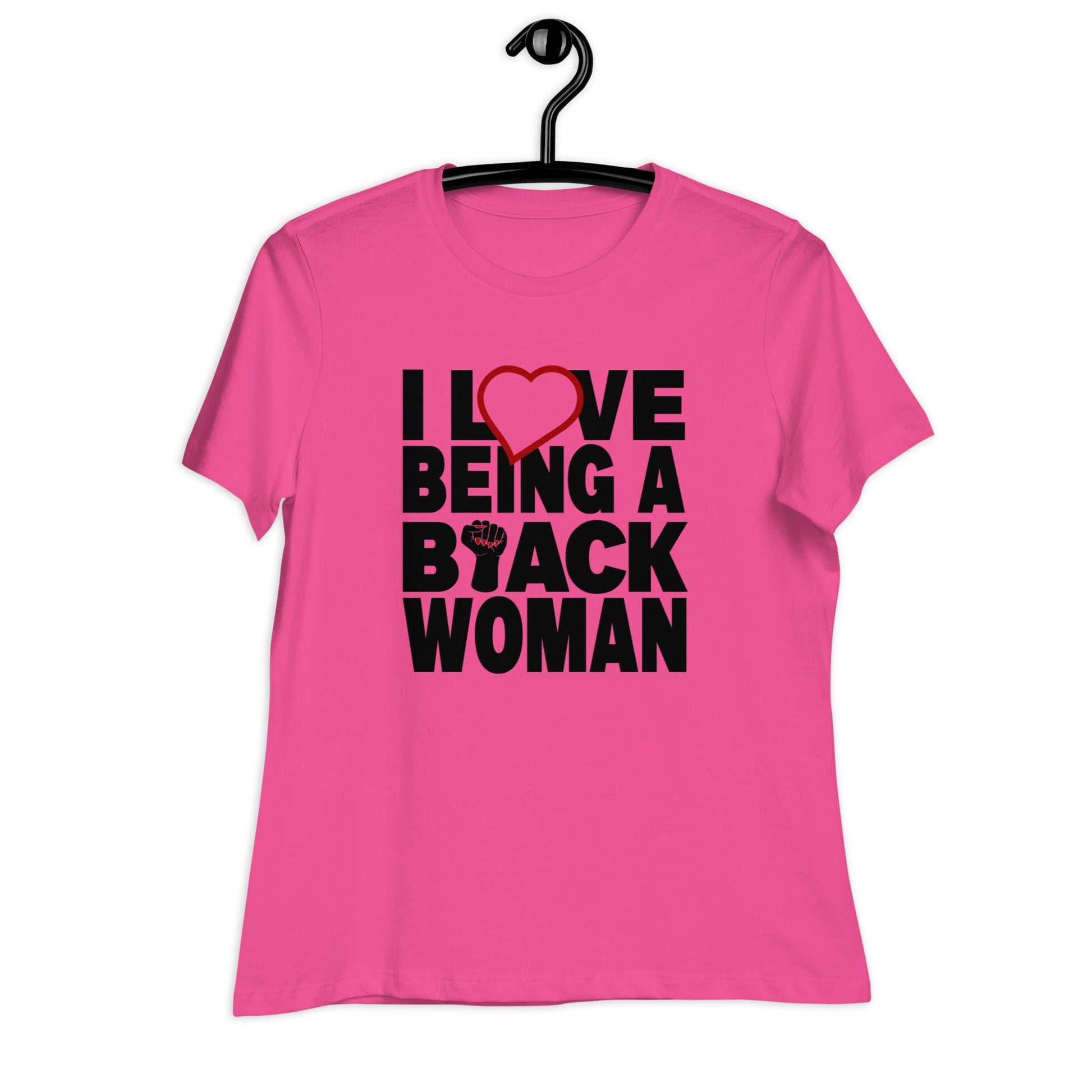 I Love Being A Black Woman | Women's Relaxed T-Shirt - Catch This Tea Shirts