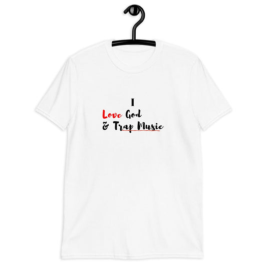 I Love God & Trap Music Tea-Shirt (For a Slim Fit Order A Size Down) - Catch This Tea Shirts
