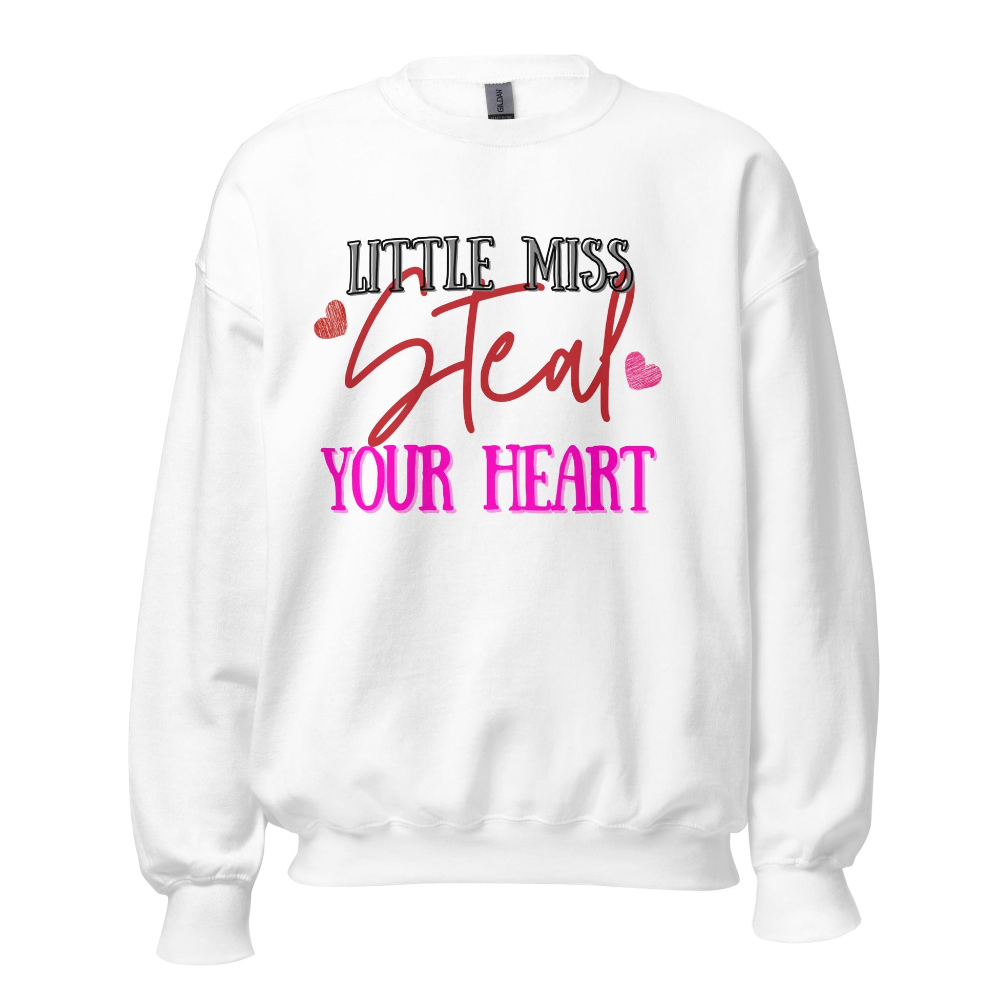 Little Miss Steal Your Heart Unisex Sweater (For A Slim Fit Order A Size Down) - Catch This Tea Shirts