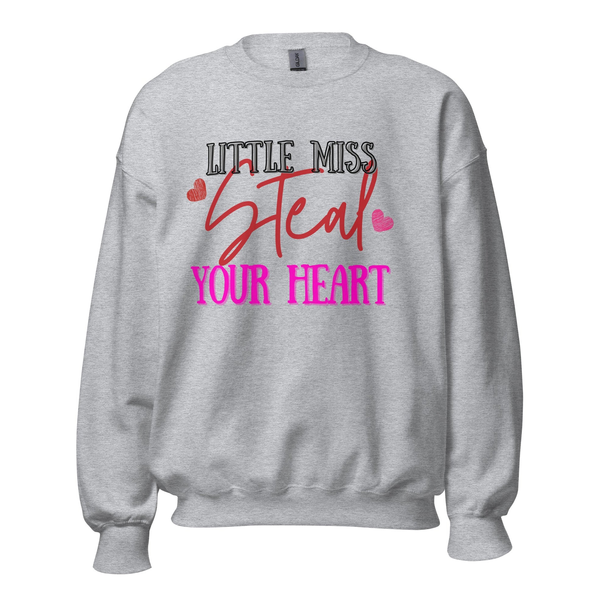 Little Miss Steal Your Heart Unisex Sweater (For A Slim Fit Order A Size Down) - Catch This Tea Shirts
