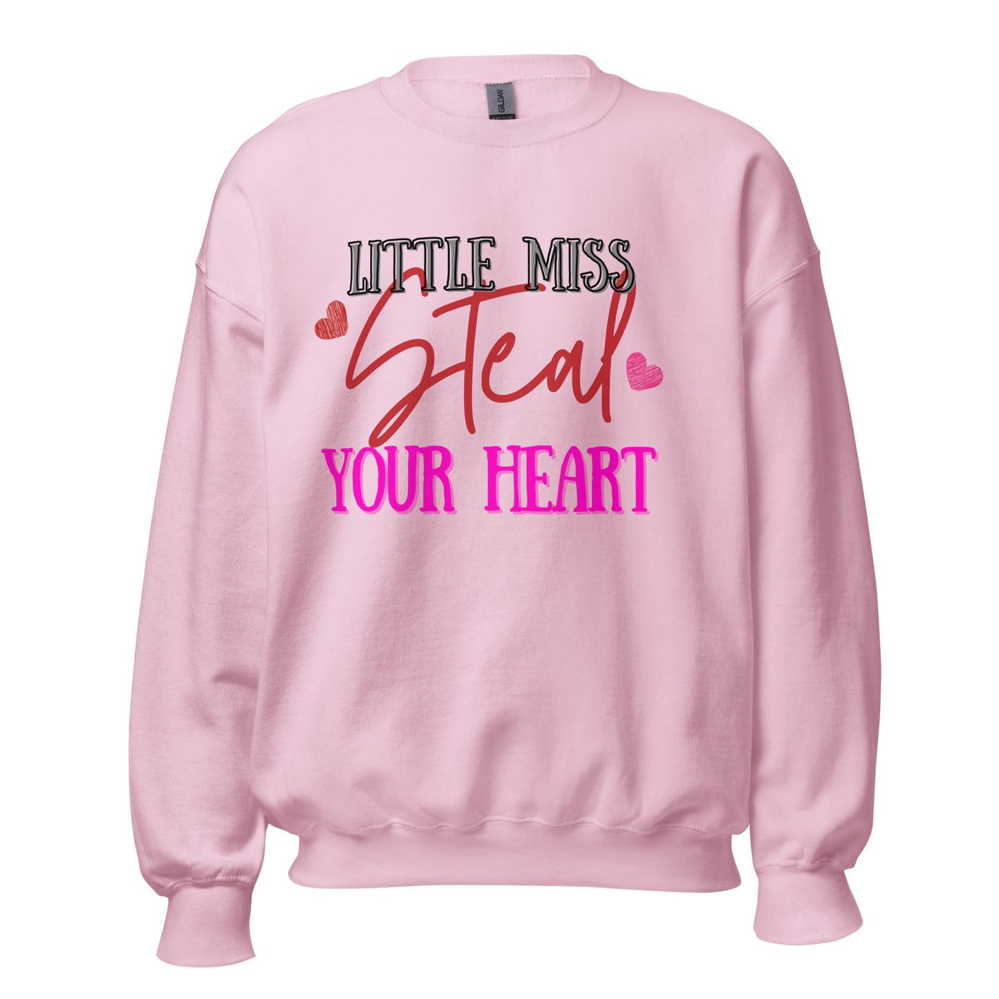 Little Miss Steal Your Heart Unisex Sweater (For A Slim Fit Order A Size Down) - Catch This Tea Shirts