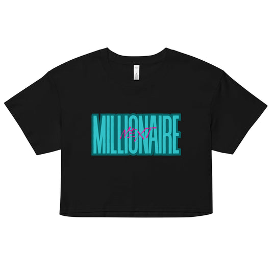Next Millionaire Women’s Crop - Catch This Tea Shirts