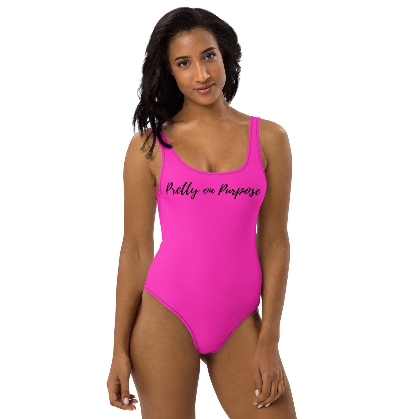 Pretty on Purpose One-Piece Swimsuit - Catch This Tea Shirts