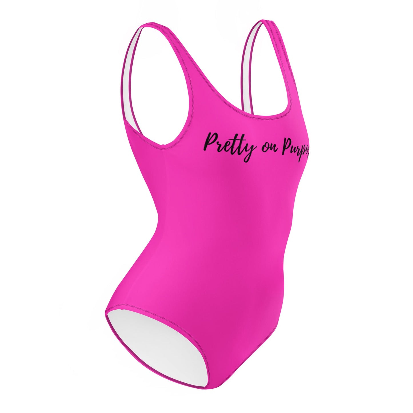 Pretty on Purpose One-Piece Swimsuit - Catch This Tea Shirts