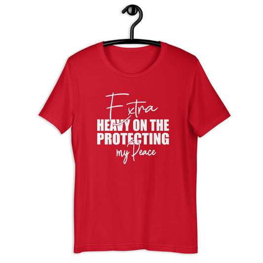 Protecting My Peace Short-Sleeve Unisex T-Shirt (For a Slim Fit Order A Size Down) - Catch This Tea Shirts