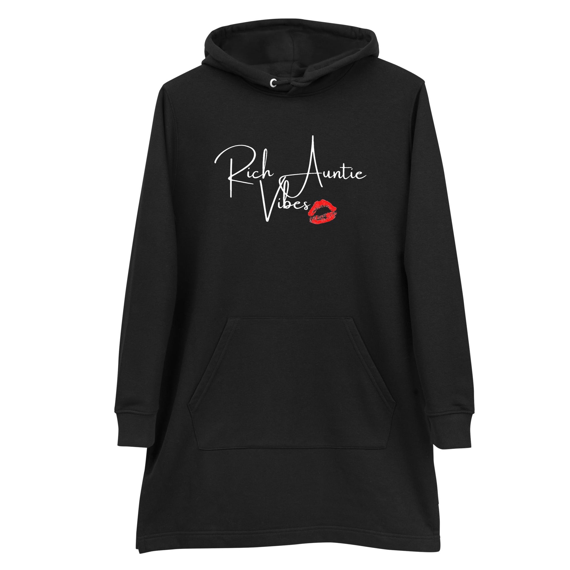 Rich Auntie Vibes Hoodie dress - Catch This Tea Shirts