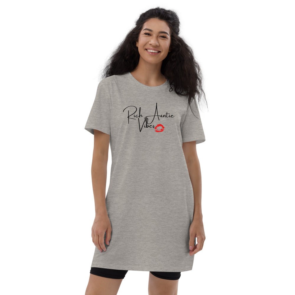 Rich Auntie Vibes Organic cotton t-shirt dress - Catch This Tea Shirts