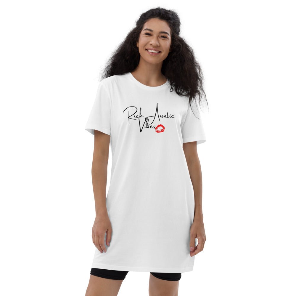 Rich Auntie Vibes Organic cotton t-shirt dress - Catch This Tea Shirts