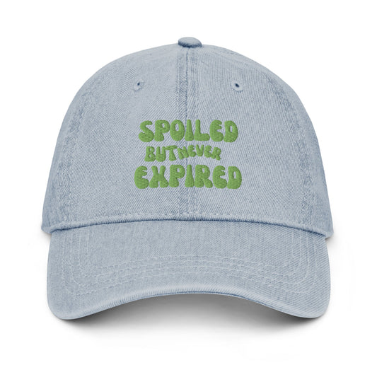 Spoiled But Never Expired Denim Hat - Catch This Tea Shirts