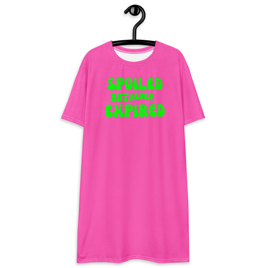 Spoiled But Never Expired T-shirt dress - Catch This Tea Shirts