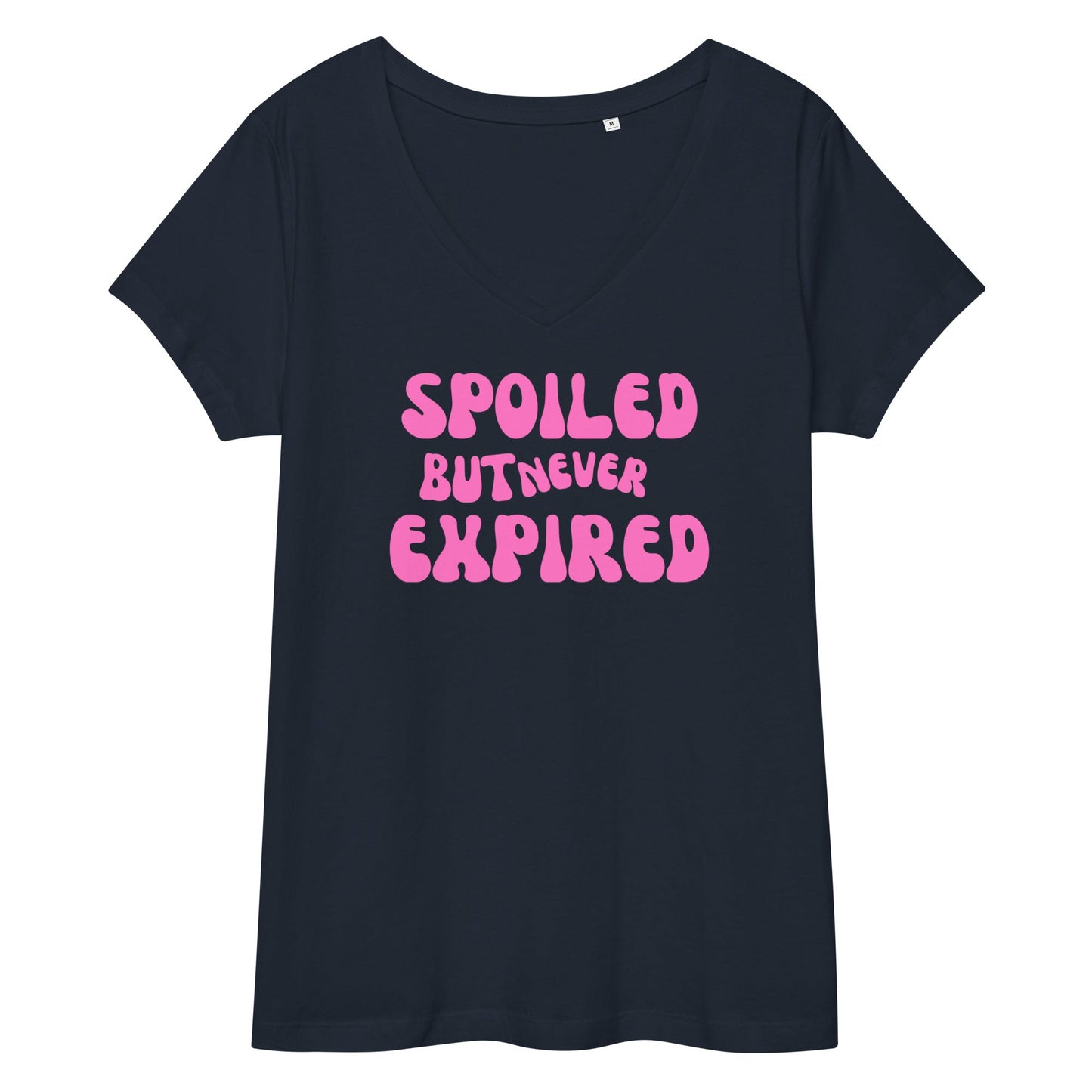 Spoiled But Never Expired Women’s fitted v-neck t-shirt - Catch This Tea Shirts