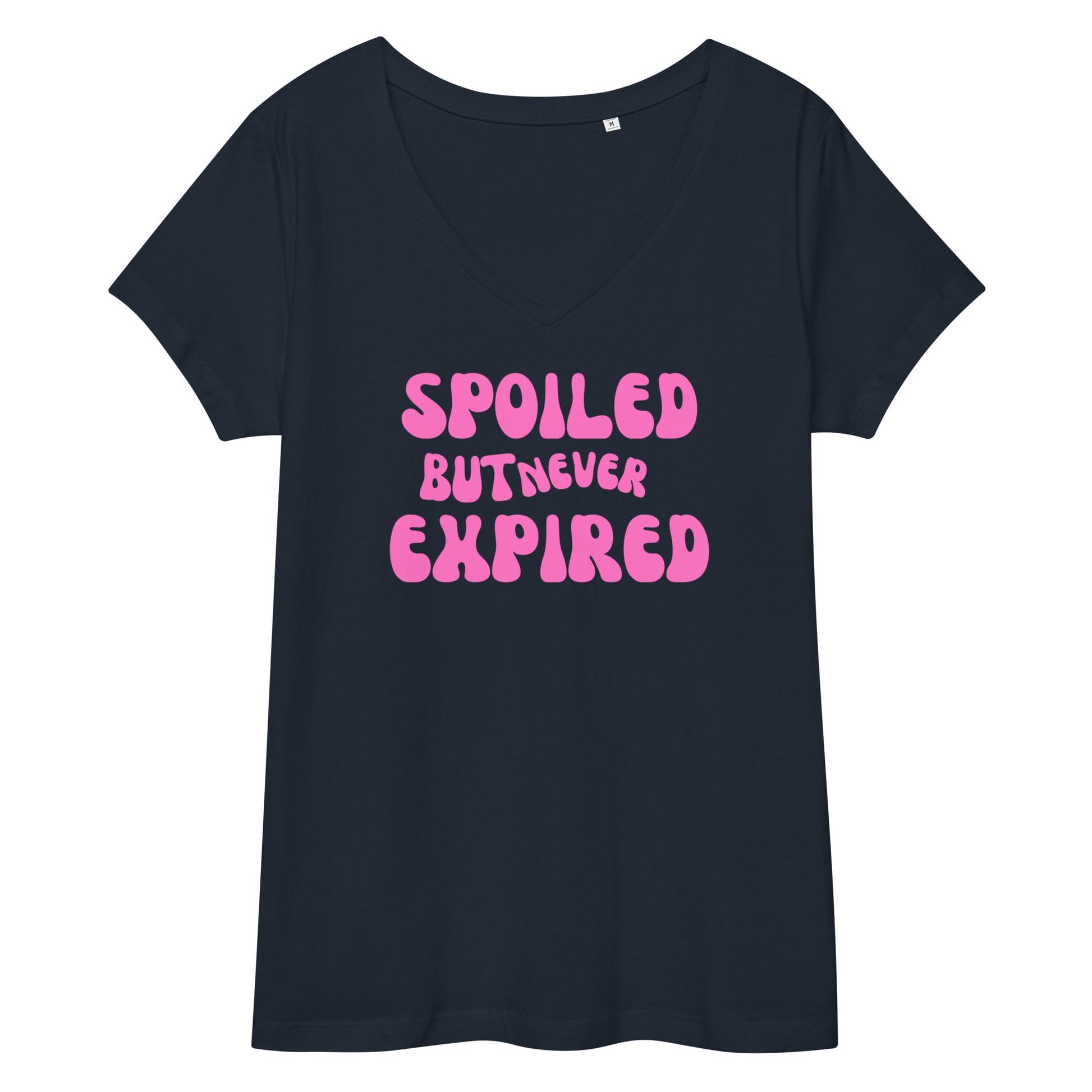Spoiled But Never Expired Women’s fitted v-neck t-shirt - Catch This Tea Shirts